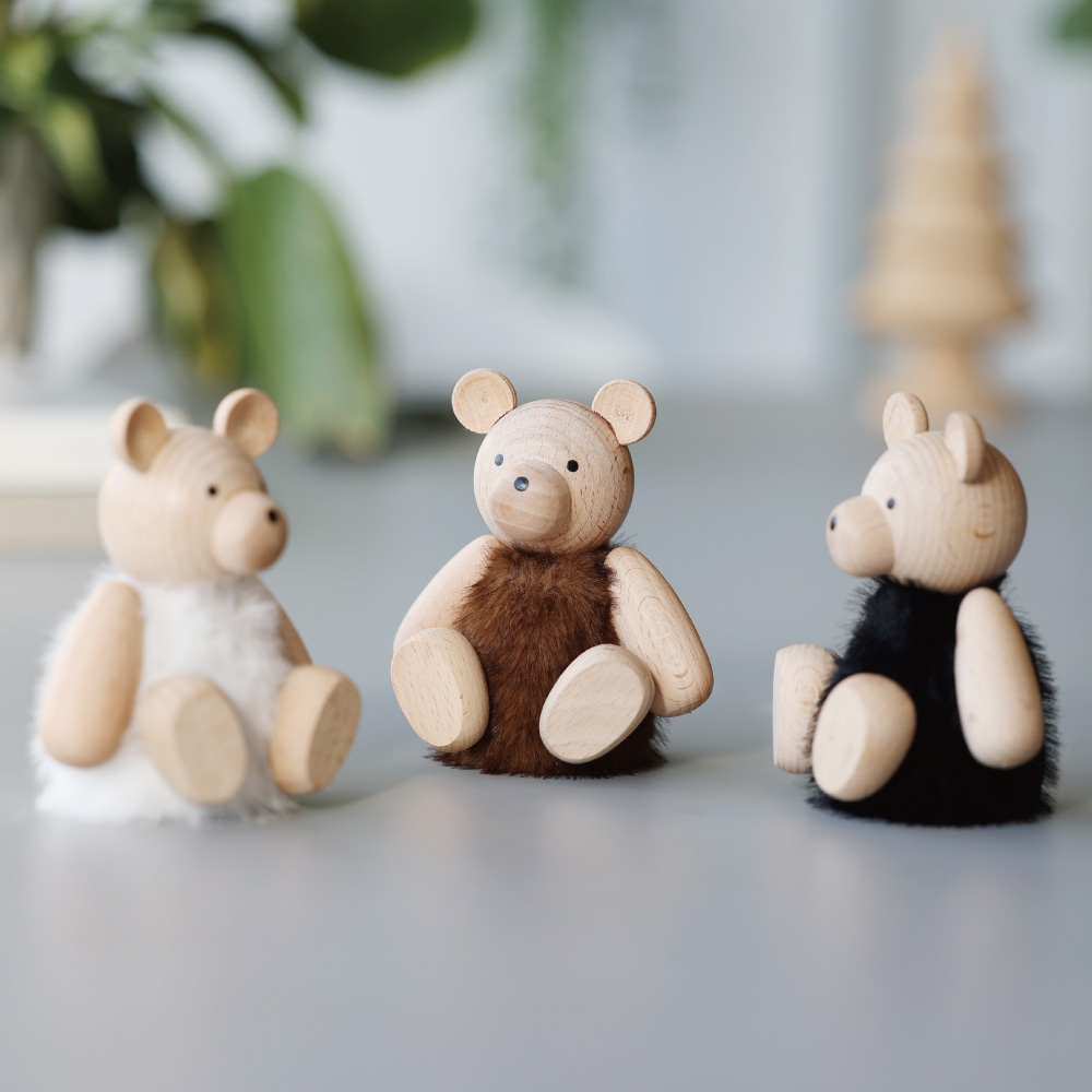 【先行受注】木の温もりとファーの癒しを感じる【 COCO】