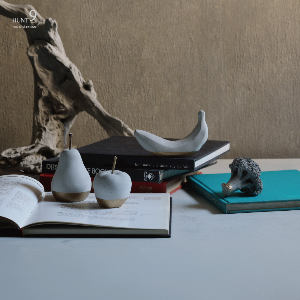 有機質と無機質を組み合わせたフルーツのオブジェ【Steven/Laurene/Wayne/Siena】