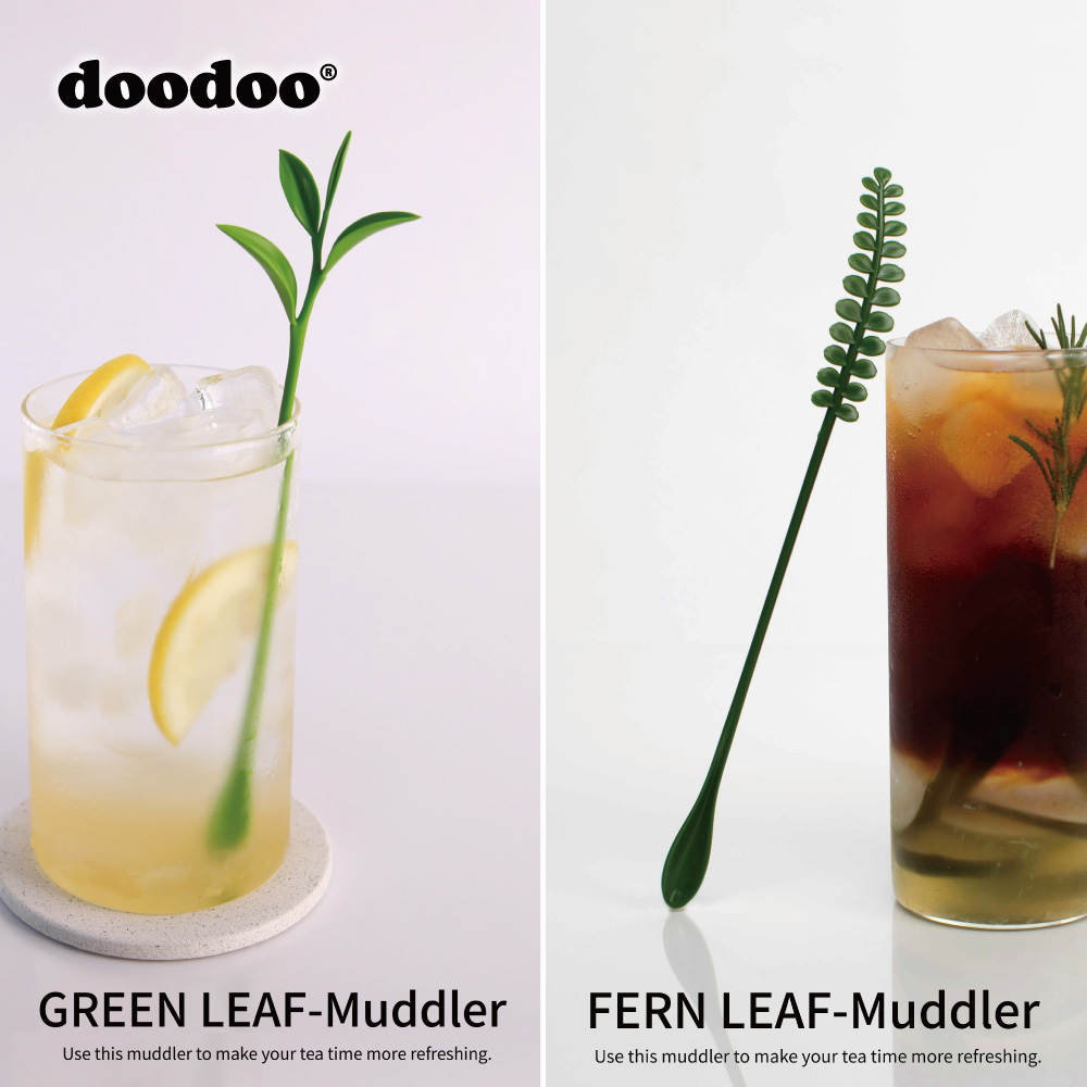 【DooDoo】グラスの中で踊る 新芽のシルエット【LEAF STIRRER】