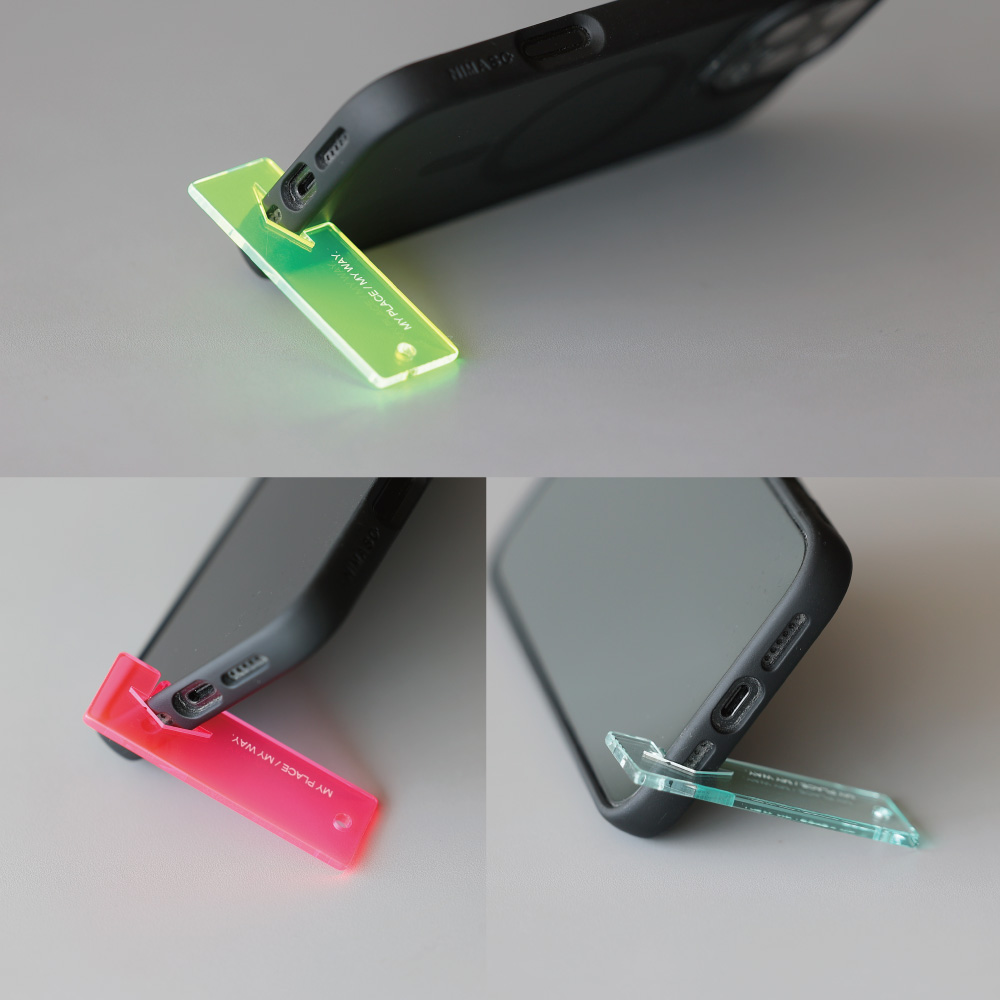 【先行受注】角度もバッチリ、スマートフォンスタンドアクリルキーホルダー【MESSAGE SMART STAND】
