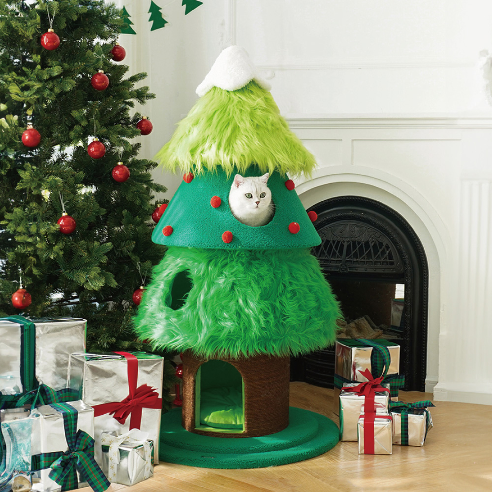 【ZEZE】XMAS CLIMBING CAT TREE【猫の森には、秘密がいっぱい】