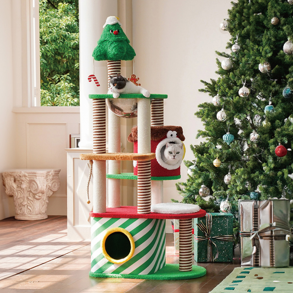 【ZEZE】XMAS WONDERLAND CAT TREE【てっぺんまで、メリークリャットマス】