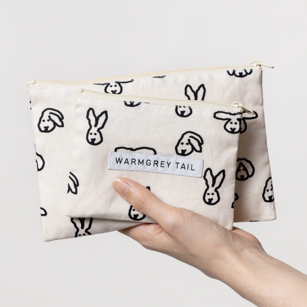 【WARMGREY TAIL】FLAT POUCH