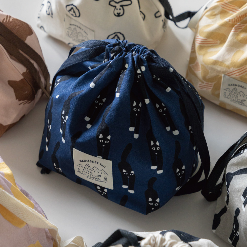 【WARMGREY TAIL】STRING POUCH